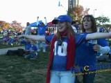 Kansas Jayhawk Fans Demonstrate the White Owl