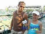 Father-Daughter Broadcast Action at Family Circle Cup